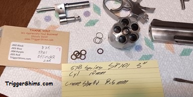 Ruger Cylinder Shim Placement Guide - Click to Open PDF