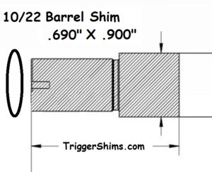 1022 Barrel Shim