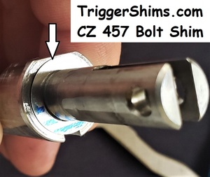 CZ 457 Rimfire Bolt w/ Shim ~ Click-to-Enlarge CZ457 Rimfire Bolt Shims