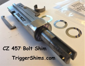 CZ 457 Rimfire Bolt w/ Shim ~ Click-to-Enlarge CZ 457 Rimfire Bolt Shims