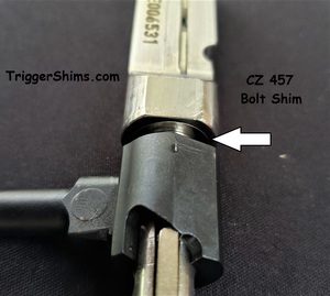 CZ 457 Rimfire Bolt Shims ~ Click-to-Enlarge CZ Rimfire Bolt Shims