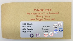 Popular CZ 457 Trigger Shim 8 Pak ~ Click to Enlarge CZ 457 Trigger Shim Pak