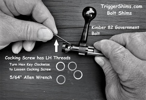 Clockwise to Loosen Cocking Screw ~ Click-to-Enlarge K82G Rimfire Bolt