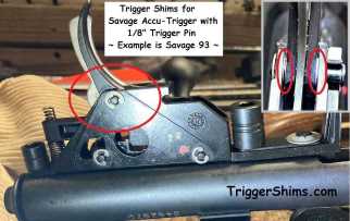 Savage 1/8 inch Trigger Shim