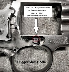 S&W Cylinder Stop Shims - Click-to-Enlarge Cylinder Stop Shims
