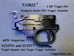 Thompson Center T/CR22 Trigger Assembly Modified with Volquartsen Parts T/CR22 Trigger Assembly