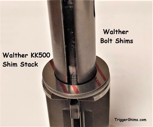 Walther KK500 Bolt Shim Stack