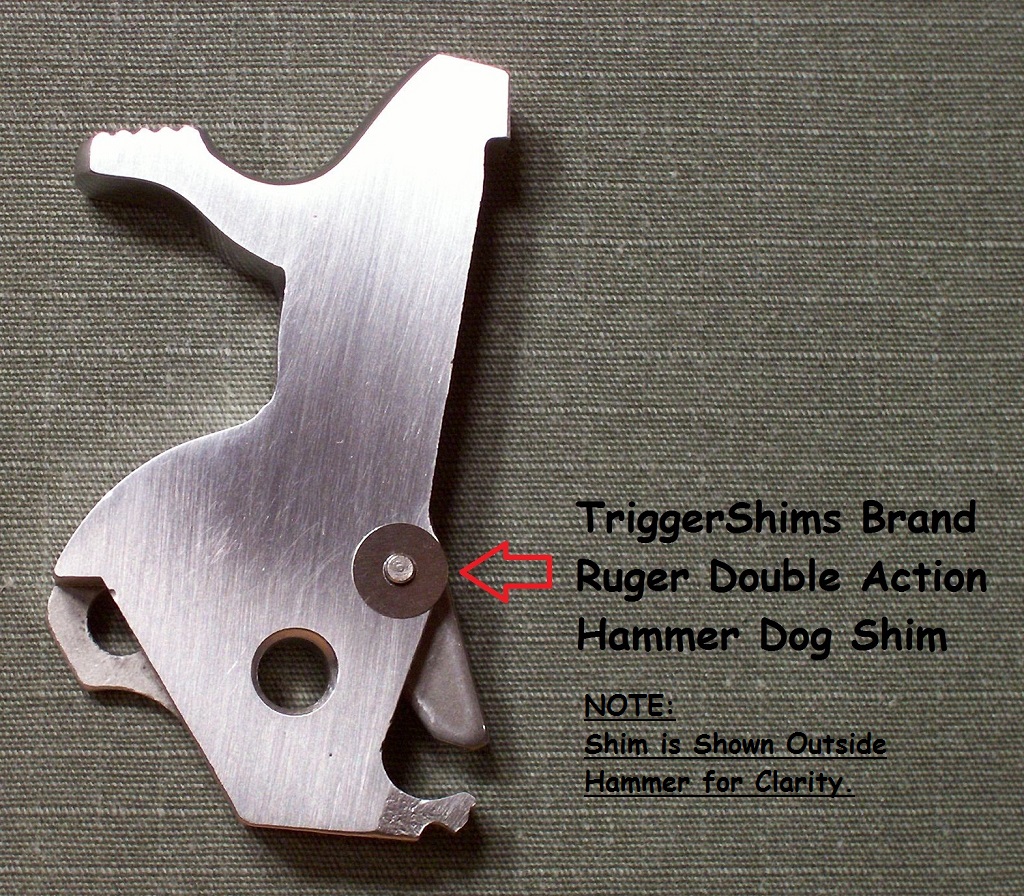 Ruger Double Action Hammer Dog Shim - Click to Enlarge Ruger Double Action Hammer Dog Shim